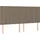 vidaXL Boxspringbett mit Matratze Taupe 180x200 cm Stoff