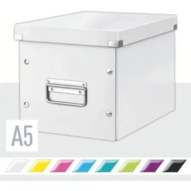 Leitz Click & Store WOW Aufbewahrungs- und Transportbox mittel, weiß 26,0 x 26,0 x 24,0 cm