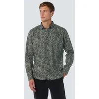 NO EXCESS Langarmhemd, mit All-Over Print, Gr. XXL - N-Gr, dark green, , 73510667-XXL N-Gr