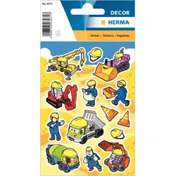 HERMA Schmucketikett Decor Baustelle 42 Sticker, permanent haftend