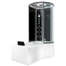 AcquaVapore Kombination Badewanne Dusche K55-L33-EC Duschtempel 170x100