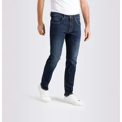 Straight-Jeans MAC "Arne Pipe", Herren, Gr. 33, Länge 34, blau (dunkelblau), Denim/Jeans, Obermaterial: 90% Baumwolle, 8% Elastomultiester, 2% Elasthan, casual, Jeans