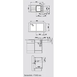 Blanco Axis III 5 S-IF Edelstahl Seidenglanz + Excenterbetätigung + InFino + Glasschneidbrett