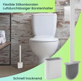 casativo WC-Bürste 2er Set Weiß/Grau
