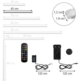 Vicco LED-Streifen 40 cm 1,5 W RGBW dimmbar
