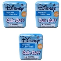 Disney Cutie Cuff Plush Slap Band - Steering Wheel Buddy - Mystery Capsule (1 of 6 Figures at Random) Collect them All! (3) Favorites Collection)