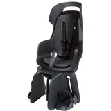 Bobike 8012300020 - Fahrradkinderrückbank GO MAXI mit MIK-HD Gepäckträgerhalterung für Fahrräder mit 26“ bis 29“ Laufrädern geeignet für Kinder in Farbe Urban Schwarz