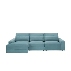 Ecksofa  Branna ¦ türkis/petrol ¦ Maße (cm): B: 322 H: 88 T: 164