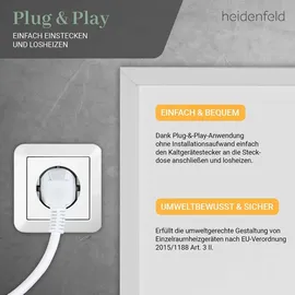 Heidenfeld Infrarotheizung HF-HP106-3 1000 W