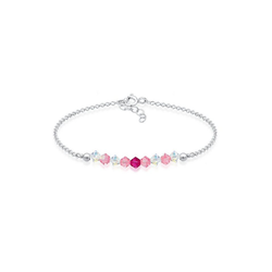Elli Armband Kinder Beads Rosa Kristalle 925 Silber, Modeschmuck rosa