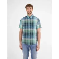 Lerros Sommerliches Karohemd mit Leinenanteil", - coastal Blue -