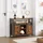 VASAGLE Sideboard 100 x 80 x 33 cm Braun/Schwarz