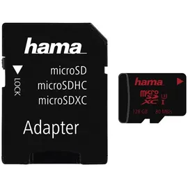 Hama microSDXC 128GB Class 10 UHS-I U3 + SD-Adapter/Foto