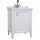 Vitra Valarte Set 65 cm, Möbelwaschtisch + Waschtischunterschrank 1 Tür Türanschlag weiß matt/Waschtisch weiß hochglanz