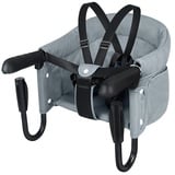 AUFUN Tischsitz Faltbar Babysitz Booster Sitz Baby Sitzerhöhung Hochstuhl, Tragbares Und Füllbares grau