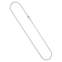 Kette ohne Anhänger JOBO, weiß (weißgold 333), Halsketten, Damen, Weißgold 333, L: 36, Panzerkette 333 Weißgold 1,7 mm 36 cm