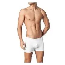 SCHIESSER Herren Shorts weiß Baumwolle & Mix unifarben, weiß, NOS