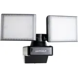 LUXULA LED Fluter Aluminium/Kunststoff 2x 15 W 3200 lm 4000 K 2 Köpfe schwarz