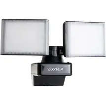 LUXULA LED Fluter Aluminium/Kunststoff 2x 15 W 3200 lm 4000 K 2 Köpfe schwarz