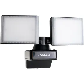 LUXULA LED Fluter Aluminium/Kunststoff 2x 15 W 3200 lm 4000 K 2 Köpfe schwarz