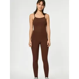 Girlfriend Collective Jumpsuit "Girlfriend Collective one-piece suit The Unitard", Damen, Gr. XS, Normalgrößen, earth, Obermaterial: 79% Polyester, 21% Elasthan, GIRLFRIEND COLLECTIVE, Overalls Jumpsuit