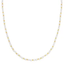 Eastside Perlenkette AV108 goldfarben/weiß Edelstahl