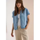 Cecil Blusentop Blouson-Optik Blau L