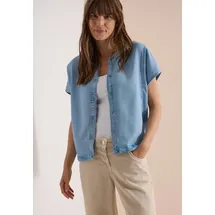 Cecil Blusentop Blouson-Optik Blau L