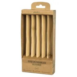 pandoo Mehrweg-Messer braun 100% Bambus