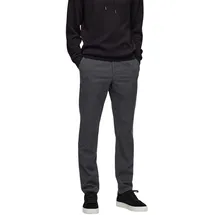 Selected Homme Herren Chino aus Baumwoll-Mix Modell '175 BRUSHED Anthrazit, 38/32