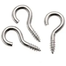 Glorex  Schraubhaken 12 x 5 mm, 24 Stück