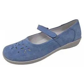 Semler Flora Weite H Spangenballerina blau | 41