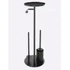 Badaccessoire-Set HEINE HOME, schwarz, Glas, Chrom, Badaccessoires-Sets
