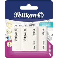 Pelikan Radierer WS30, Cotton weiß 3er Set