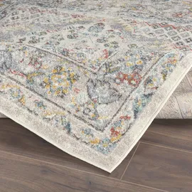 livabliss Teppich LIVABLISS "CASABLANCA", grau (taupe), B:160cm H:12,7mm L:213cm, Kunstfaser, Teppiche, Teppich, Vintage Orient Teppich im Boho Stil