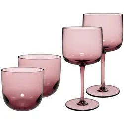 like. by Villeroy & Boch Wein- und Wassergläser Like Glass 4er Set