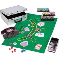 VidaXL vidaXL Kombiniertes Poker/Blackjack Set mit 600 Laserchips Aluminium