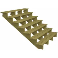 Plus Außentreppe Kiefer 7 Stufen 180 cm breit