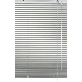 Deco Company Alu-Jalousie ohne Bohren, Zum Klemmen, Inkl. Klemmträgern, Sichtschutz, Lichtschutz, Blendschutz, Aluminium-Jalousie, Silber, 80 x 220 cm