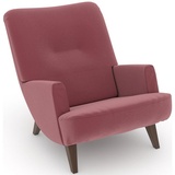 Max Winzer Max Winzer® Loungesessel »build-a-chair Borano«, im Retrolook, zum Selbstgestalten rosa
