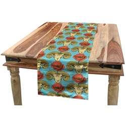 Abakuhaus Tischläufer Esszimmer Küche Rechteckiger Dekorativer Tischläufer, Mohn Vintage Sketch Poppy Ram orange 40 cm x 225 cm