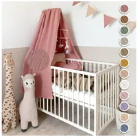 Lilimaus Betthimmel Babybett Gold Applikation in 12 Farben [inkl.