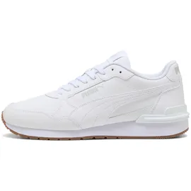 Puma ST Runner v4 L weiß, Größe 44 1⁄2 - PUMA white/glacial gray/gum 44.5