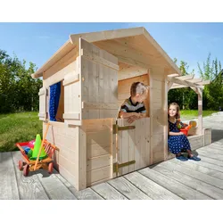 weka Spielhaus »Tabaluga Spielplatz«, BxTxH: 286x153x154 cm weka natur