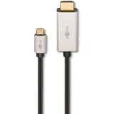 goobay USB-C auf HDMI Adapterkabel 3 m Schwarz