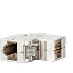 BACHMANN CAT6 90° RJ45 Buchse Buchse, Keystone