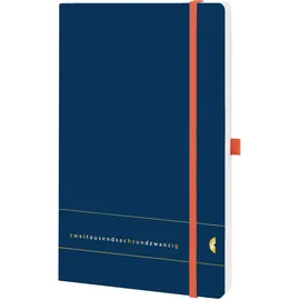 Chronoplan Buchkalender Origins A5 1 Woche/2 Seiten Ocean Blue 2026