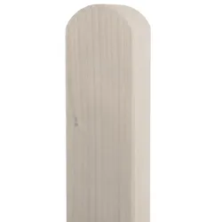 Zaunpfosten vierkant Douglasie Kopf gerundet-100 cm-honig 1