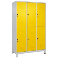 C+P Doppel-Garderobenschrank ""Classic Plus"", Abteilbreite 40 cm, mit Füßen,