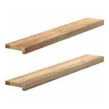 vidaXL Fensterbänke 100x15x2 cm Massivholz Eiche